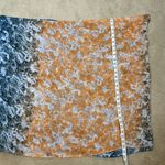 Blue Orange Lightweight Summer Pattern Infinity Boho Scarf Women Photo 2