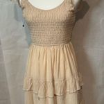 VICI  Cream Tiered Mini Dress Photo 3