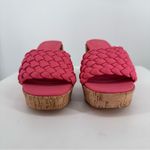 Shu Shop Gladys Braided Cork Heeled Sandals in Coral size 8.5 Pink Photo 2