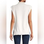 Laundry by Shelli Segal White Cable Knit Sweater Vest size M Photo 1