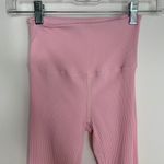 Carbon 38 Light Pink Ribbed Leggings 7/8 High Waist Womens XS Photo 3
