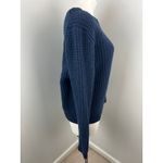 Vince  Wool and Cashmere Chunky Knit Top in Blue Large Photo 2