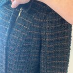 Coldwater Creek  teal green boucle tweed jacket bronze metallic threads Photo 10