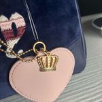 Juicy Couture Regal Blue Velour Satchel Crossbody Bowler Bag NWT Photo 3