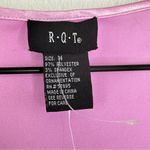 Vintage Y2K Satin Babydoll Tank Top by R.Q.T. Sz M NWT Deadstock Pink Lace Size M Photo 4