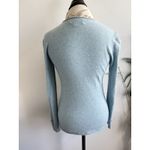 Zadig & Voltaire  Blue Cashmere Sweater Large Women's Cozy Flaw Photo 1