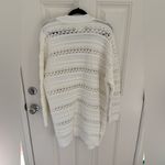 Anthropologie Maeve Oversized Textured Open-Stitch Cardigan Sweater in Ivory Size Large Photo 3
