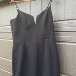 Bardot Kristen Peplum Cocktail Classic Black Spaghetti Strap Dress 12 Photo 5