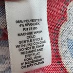 Melissa Paige Paisley Damask Print Bell Sleeve Knit Tunic Top Red Cream Small Photo 10