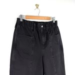 Madewell Pull-On Balloon Jeans Paperbag Waist Washed Black Sz S Photo 3