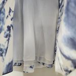 INC International Concepts Blue White Tie Dye Pleated Skirt1 Size 14 Photo 3