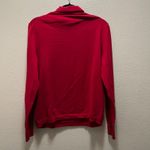 Talbots  Sweater Red Knit Cotton Stretch Turtle Neck Long Sleeve Pullover Sz XL Photo 2