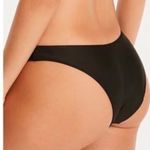 J.Crew  Women’s Classic Black Curved-waist cheeky bikini bottom Size Medium NWT Photo 8