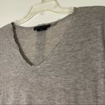 Alice + Olivia Base Tan V Neck Long Sleeve Shirt Photo 2