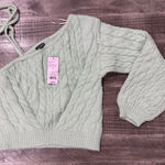 Wild Fable Light Green One-Shoulder Sweater- size S Photo 0