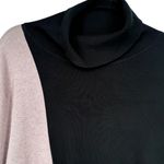 Chico's  ECOVERO‎ Neutral Colorblock Turtleneck Sweater Black Tan Size XXL Photo 5