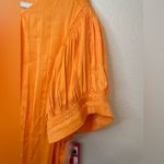 Vince Camuto  NWT Vibrant Orange Fizz Pleated Blouse Size‎ XXL Photo 6