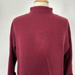 Tahari Solid Burgundy Turtleneck Sweater Photo 3