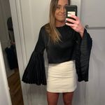 DO+BE Black Bell Sleeve Crop Top Photo 0