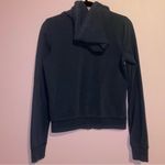 Hollister  Y2K Navy Blue Zip-Up Hoodie Sweater Women Size M Embroidered Logo Photo 4
