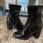 Therapy Boutique Black Latex Booties  Photo 0