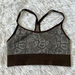 Bombshell sportswear  Brown Snakeskin sports bra size XS Nwot Photo 0