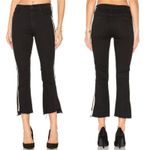MOTHER Insider Crop Step Fray Jean in Guilty Racer Stripe Sz 27 Black Photo 8