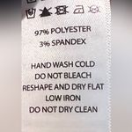 Nicole Miller  dark blue silky top - size large Photo 2