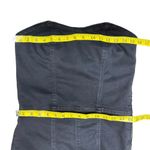 ZARA Strapless Black Denim TRF Stretchy Jumpsuit Size Large 8197/249 Photo 12