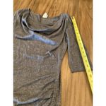 Bench  Restore 3/4  sleeve mini Dress grey marl cowl neck and side tie detail Photo 5