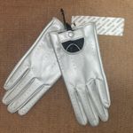 Urban Outfitters Silver  Faux Leather Moto Glove Sleek gloves Photo 2