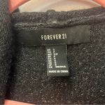 Forever 21  black gray cardigan duster with hood size small Photo 1