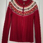 Liz Claiborne Villager Sport Fair Isle Cardigan size Large Photo 0