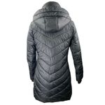 Abercrombie & Fitch Womens Black Full Zip Down Parka Hooded Puffer Coat Jacket S Photo 1