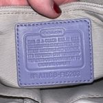 Coach  Soho Y2K 1990s Pleated Leather Soufflet Bag Flap Buckle Purple F15203 Photo 9