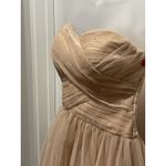 Hailey Logan  Champagne Sparkle Dress 7 8 Strapless Cocktail Party Prom Rushed Photo 1