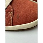 Taos Shoes Women 9.5‎ Orange Canvas Lace Up Star Burst Fashion Sneaker Red Photo 9