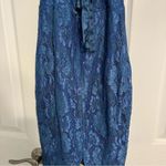 Lulus Lulu’s Wishful Wanderings Blue Lace Bodycon Midi Dress Photo 4
