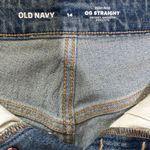 Old Navy  High Rise OG Straight Shorts 14 Blue Secret Smooth Pockets Distressed Photo 5