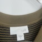 J. Jill Long Sleeve Striped Dress Size‎ Small Olive Green Black Ribbed Photo 3