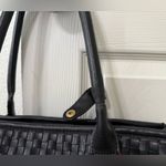 Lulu Dharma Black Woven Vegan Leather Bag Photo 2