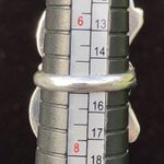 Navajo Handmade Ring 925 Silver Tuquoise sz 7 Artist Signed Peterson Johnson Photo 10