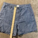 A New Day  Shorts Womens Sz 4 Chambray Blue Mid Rise Utility Pockets Casual Photo 5