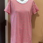 Everlane  red striped short sleeve t-shirt dress Photo 0