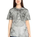 Handmade Black Bleach Tee w/ Medusa Design Size XL Grunge Graphic Photo 0