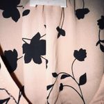 Sienna Sky Black And Pink Floral Crop Top W/ Tie Photo 1