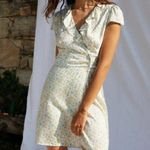 💕ROUJE💕 Flore Dress ~ 100% Viscose Romance Ecru Floral Print 34 EU White Size undefined Photo 0