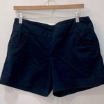 Crown & Ivy  navy blue pull on shorts ruffle pocket sz 10 Photo 0