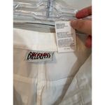 Bill Blass  white cargo capri crop pants 100% cotton size 6 Photo 2