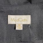 Modcloth  Shirt Womens Medium Black Wrap Blouse Satin Sleeveless True Wrap Casual Photo 4